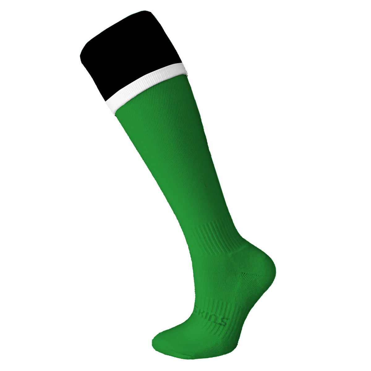 Hockey Socks Grass Green Black/White Top